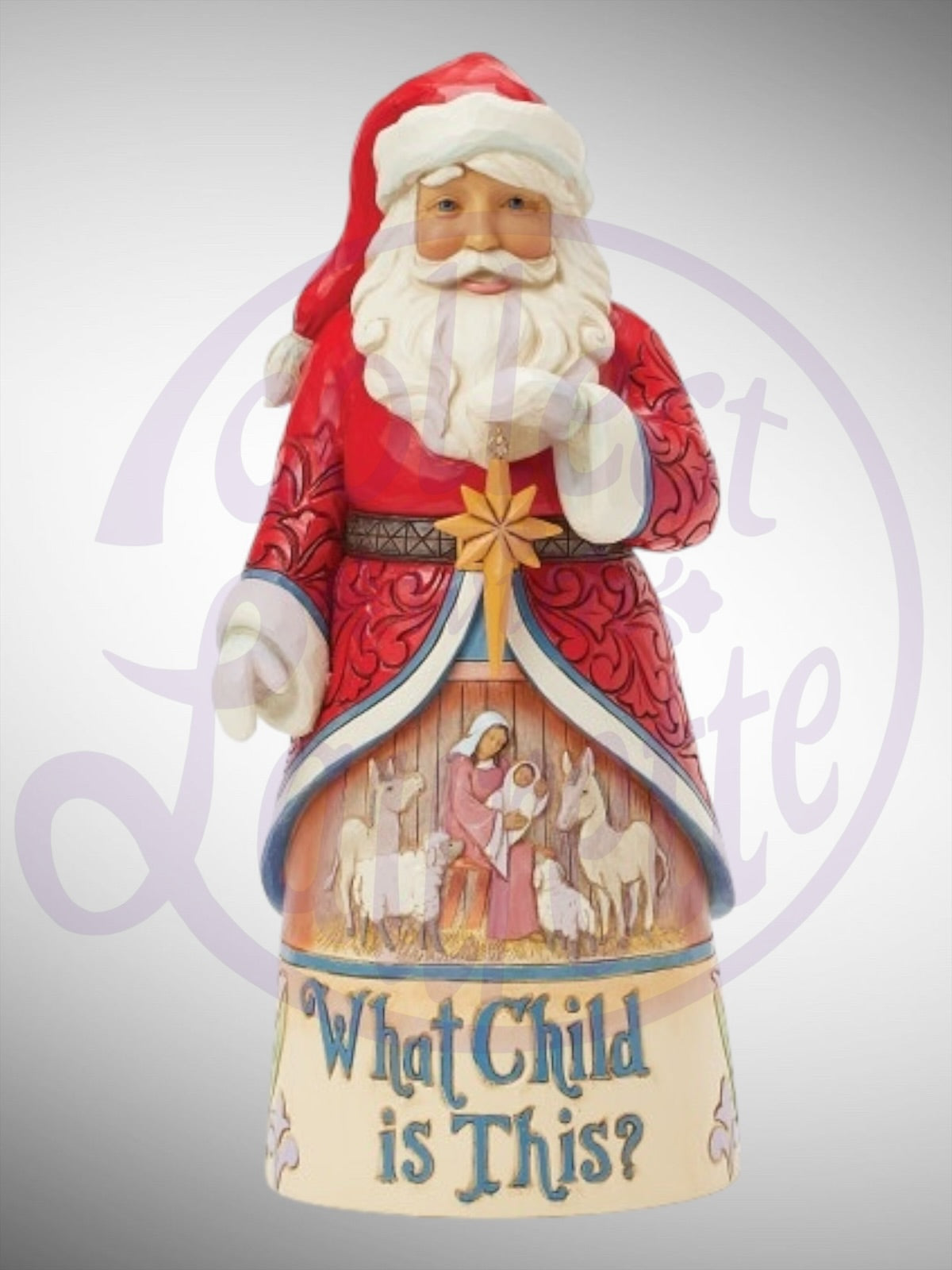 Jim Shore Heartwood Creek -  What Child is This Song Series Santa Figurine